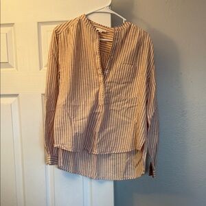 Striped Long Sleeve Blouse